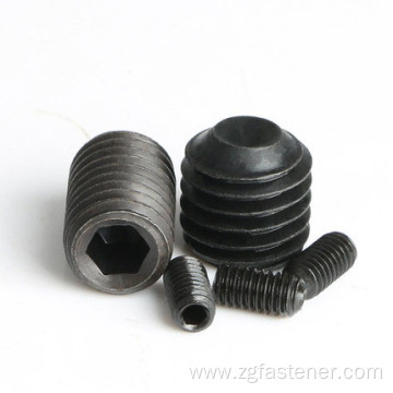 black oxide coating hexagon socket set screws with cup point DIN916